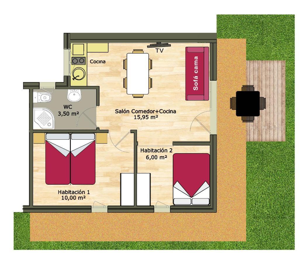Veragua. Glamping Y Apartamentos Turisticos Вильянуэва-де-ла-Вера Экстерьер фото